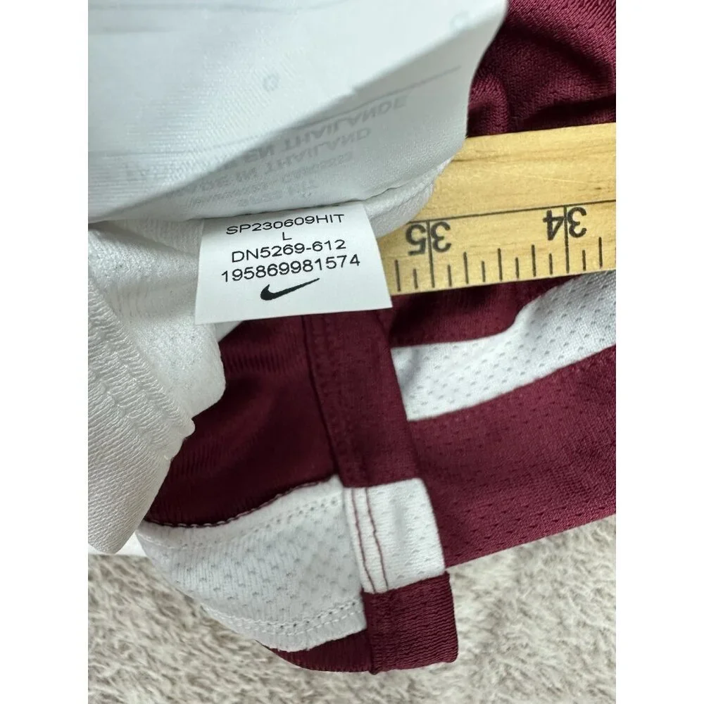 Nike Kids Reversible Basketball Jersey Maroon White DN5269-612 Size Large L NWT